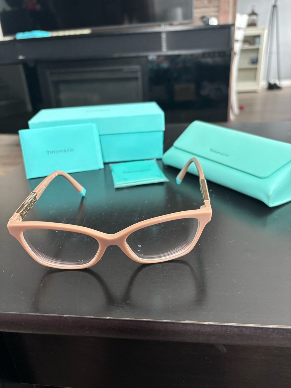 Tiffany & Co. Nude Pink Cat-Eye Optical Glasses